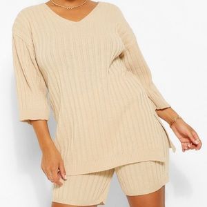 2 piece sweater knit lounge set